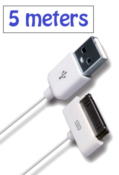 ** 5m Data Sync Cable for iPhone 4 /4S and iPad 1 / 2 / 3 **