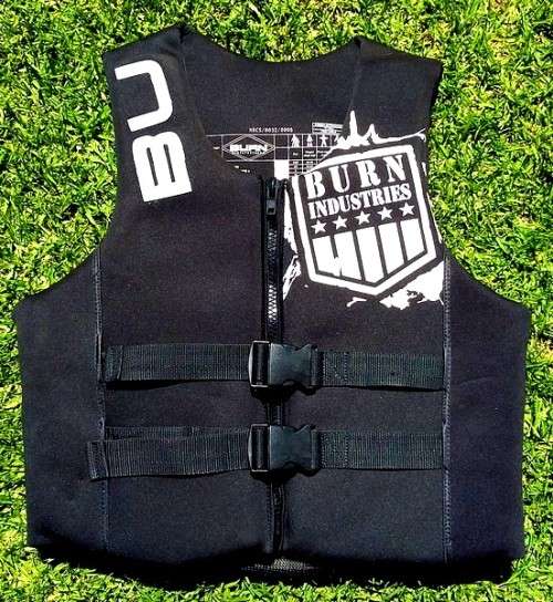 ** R1 CLEARANCE SALE ** BURN INDUSTRIES LIFE VEST / JACKET, SIZE LARGE- VIRTUALLY NEW, USED TWICE