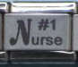 Italian Charms 9mm - Fits Nomination - Laser - #1 NURSE
