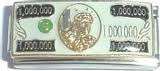 Italian Charms - Fits All 9mm Modular Bracelets - Enamel - SUPERLINK - MILLION DOLLAR BILL (N)
