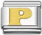 Italian Charms - Fits All 9mm Modular Bracelets - Letters - STYLE 2 GOLD P