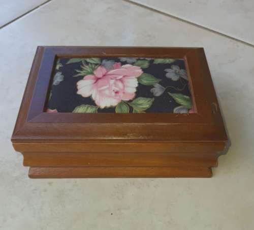Outstanding Wooden Jewelry Box with mirror