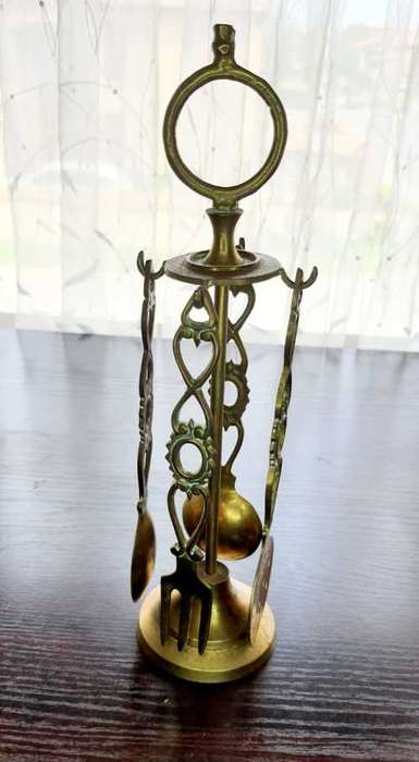 Incredible Ornamental Brass Utensils Holder - Very Unique