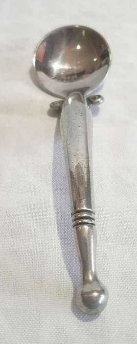 Functional Art : Older Design Carrol Boyes Rounded Sugar Spoon - Marked