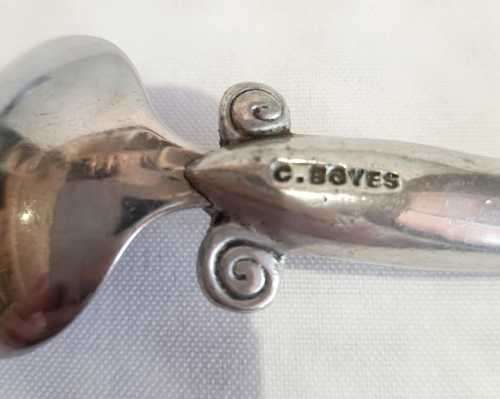 Functional Art : Older Design Carrol Boyes Rounded Sugar Spoon - Marked