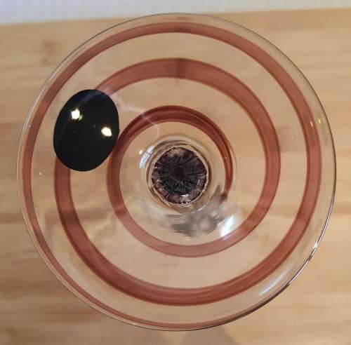Exquisite Hand Blown Polish Jozefina Sculpture/Artwork - Amethyst and Clear - Marked