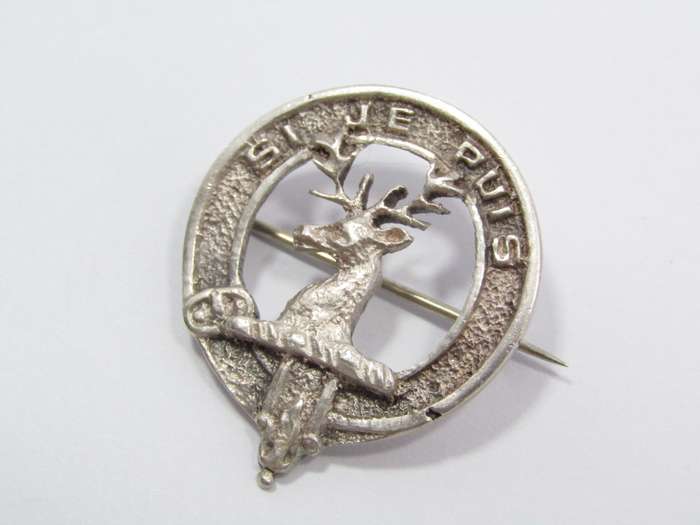 Vintage (c1954) Sterling Silver Scottish Clan Brooch