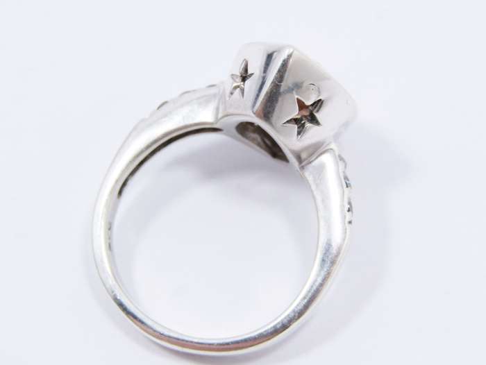 Gorgeous Chunky Marquise Cut Zirconia Ring in Sterling Silver