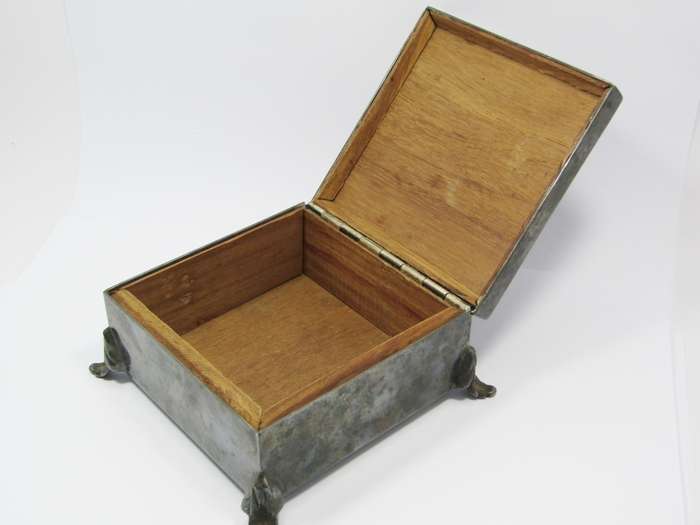 Beautiful Vintage Silver-Plated Footed Box
