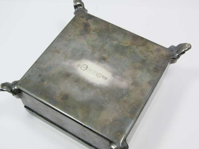 Beautiful Vintage Silver-Plated Footed Box