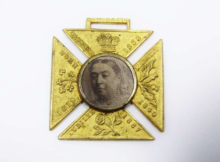 Antique (c1887) Queen Victoria Golden Jubilee Medal