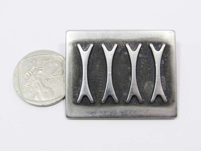 Norway `Bodrene Mylius` Modernist Pewter Brooch