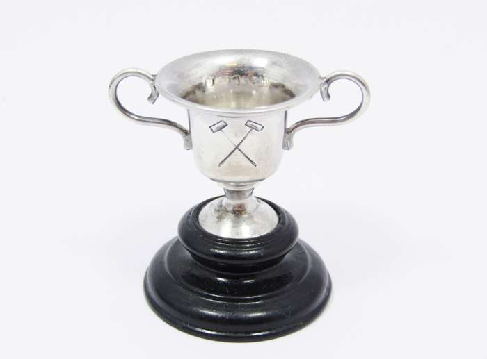 Antique (c1907) Croquet Miniature Sterling Silver Trophy
