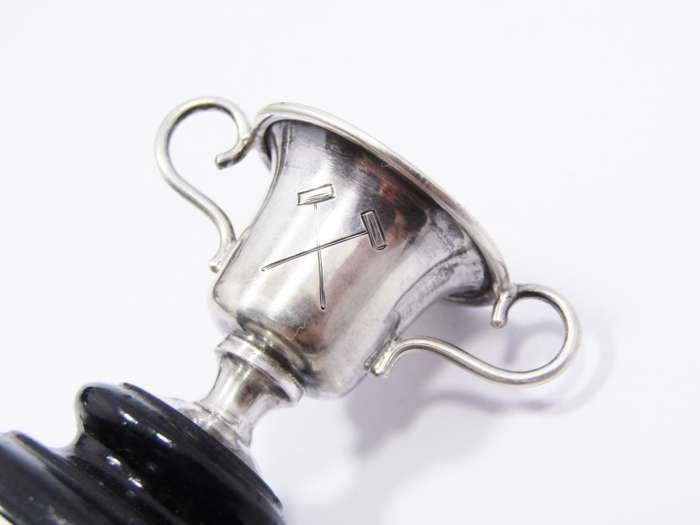 Antique (c1907) Croquet Miniature Sterling Silver Trophy
