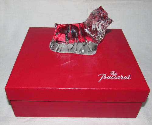 BACCARAT CRYSTAL YORKSHIRE TERRIER - In original Box