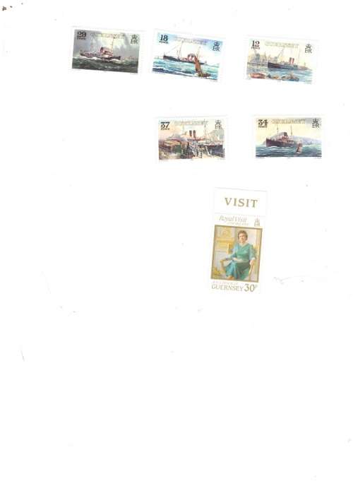 GREAT BRITAIN GUERNSEY 6 X MINT STAMPS SEE PICS!!!