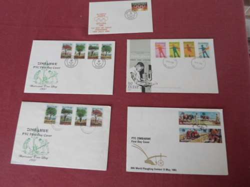 9 X ZIMBABWE FDC`S SEE PICS!!!