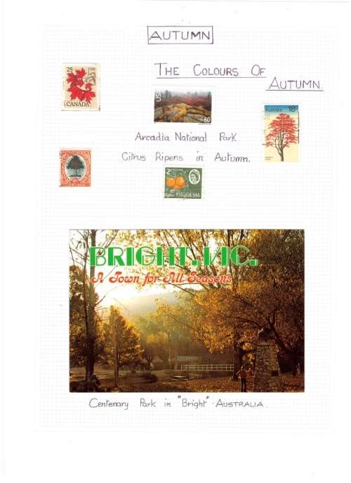 AUTUMN AND WINTER STAMPS 4 PAGES SEE PICS!!!