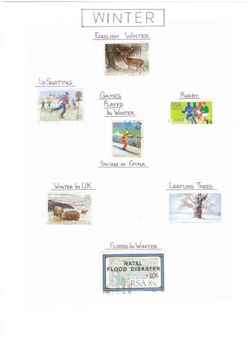 AUTUMN AND WINTER STAMPS 4 PAGES SEE PICS!!!