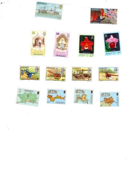 14 X JERSEY MINT STAMPS SEE PICS!!!