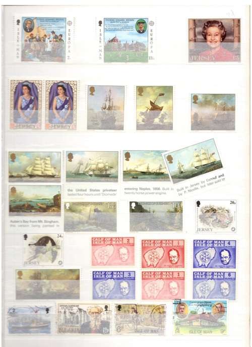 GREAT BRITAIN JERSEY MINT AND USED STAMPS SEE PICS!!!