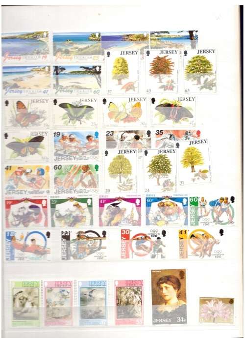 GREAT BRITAIN JERSEY 75 X MINT STAMPS SEE PICS!!!!