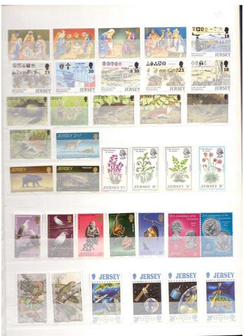 GREAT BRITAIN JERSEY 72 X MINT STAMPS SEE PICS!!!!