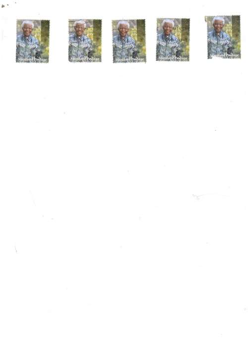 5 X SOUTH AFRICA MANDELA STANDARD MAIL USED STAMPS SEE PICS!!!!