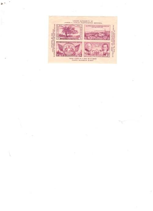 UNITED STATES OF AMERICA MINITURE SHEET 4 X MINT STAMPS SEE PICS!!!!