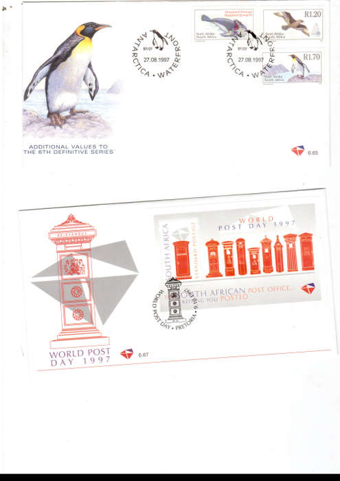 20 X RSA HIGH VALUE FDC`S MINT CONDITION SEE PICS