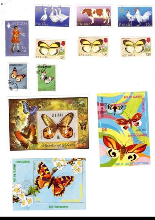 ANIMALS AND BUTTERFLY STAMPS SEE PICS