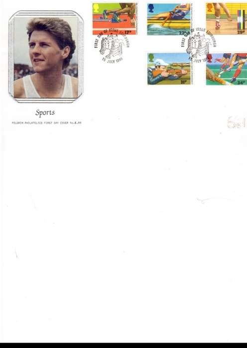 1 X GREAT BRITAIN FDC 6.86 SPORTS COVER NO 372 OF AN ISSUE OF 500 SEE PICS