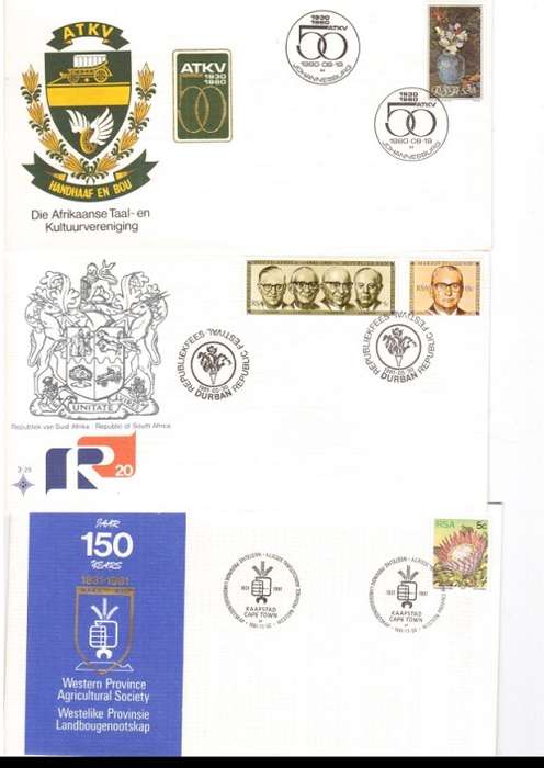 22 X RSA FDC`S 1977 TO 1988 SEE PICS