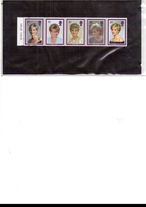 GREAT BRITAIN MINT SET OF 5 STAMPS DIANA SEE PICS