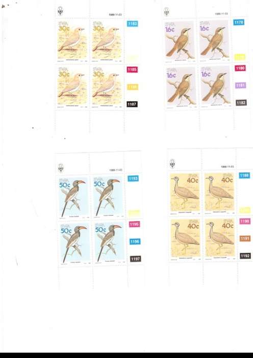SOUTH WEST AFRICA  15 X CONTROL BLOCKS OF 4 MINT STAMPS EACH SEE PICS