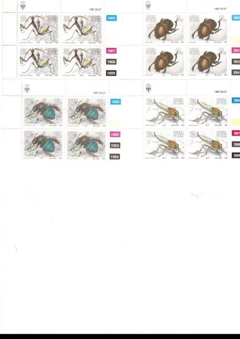 SOUTH WEST AFRICA  15 X CONTROL BLOCKS OF 4 MINT STAMPS EACH SEE PICS