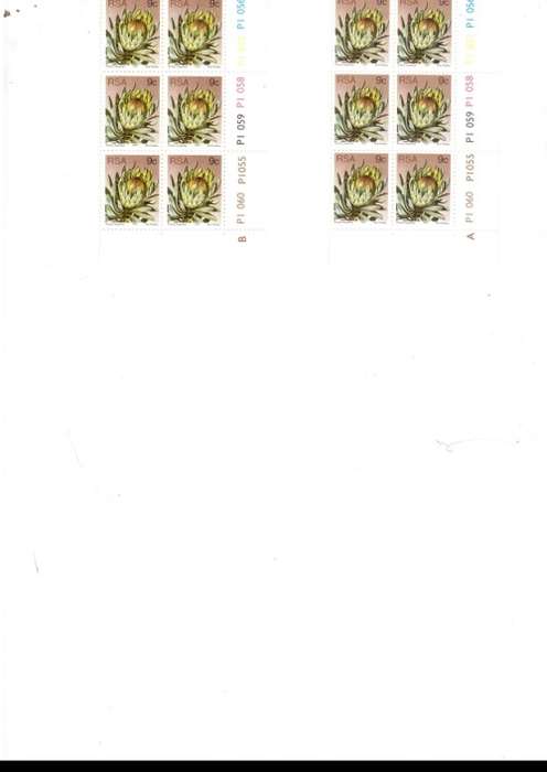 REPUBLIC OF SOUTH AFRICA PROTEAS 31 X CONTROL BLOCKS OF 6 MINT STAMPS EACH 1 CENT TO R2  SEE PICS