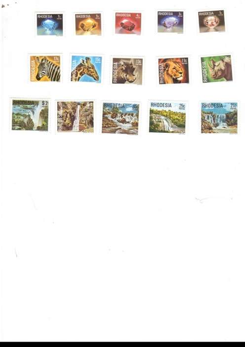 RHODESIA MINT SET 15 STAMPS SEE PICS