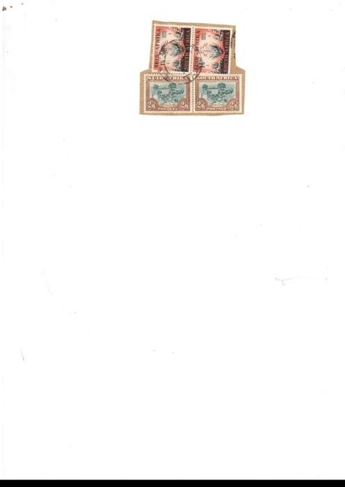 SOUTH AFRICA UNION 4 X USED STAMPS ON PAPER HIGH VALUE SEE PICS