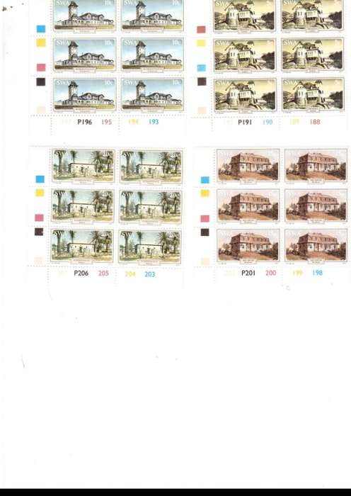 SOUTH WEST  AFRICA  29 X CONTROL BLOCKS OF 5 MINT STAMPS EACH SEE PICS