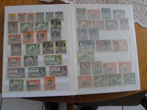 ALBUM AFRICA/COMMON WEALTH USED STAMPS PLUS 3 X MANDELA MINT STAMPS AND  CONTROL BLOCK MINT SEE PICS