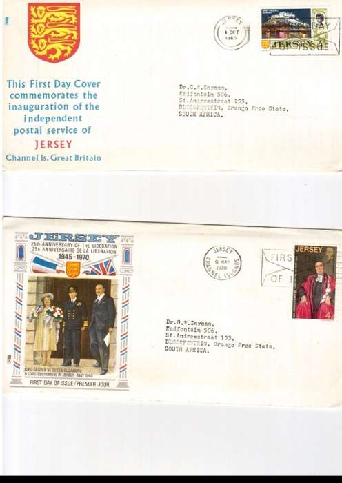 12 X JERSEY AND GUERNSEY FIRST DAY COVERS SEE PICS