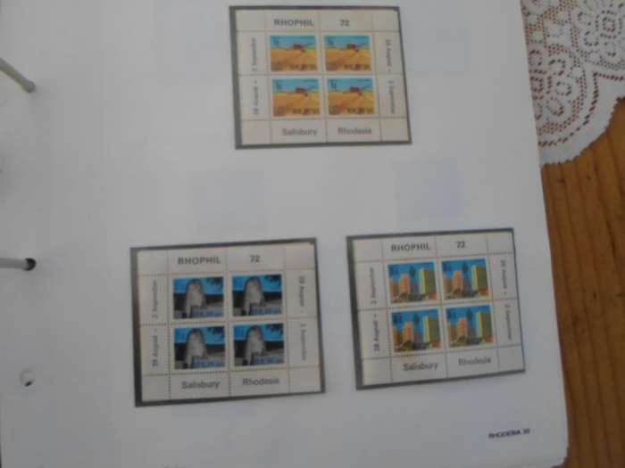 FILE RHODESIA MINT STAMPS ONLY SOME PAGES SCANNED SEE PICS