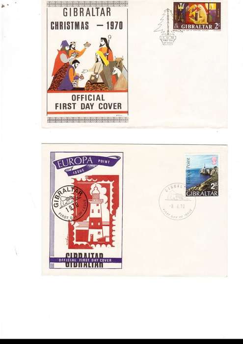 5 X GIBRALTAR FIRST DAY COVERS SEE PICS
