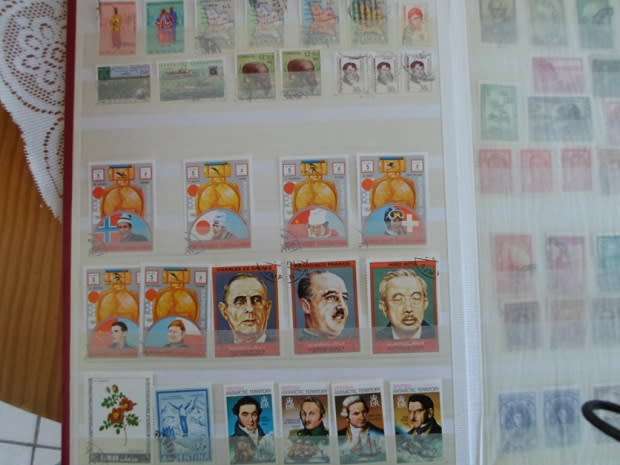 ALBUM MIXED WORLD STAMPS VERY NEAT BARGAIN ONLY SOME PAGES SCANNED SEE PICS