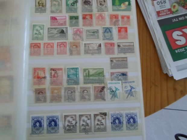 ALBUM MIXED WORLD STAMPS VERY NEAT BARGAIN ONLY SOME PAGES SCANNED SEE PICS
