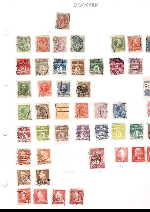 22 PAGES MIXED WORLD USED STAMPS SEE PICS