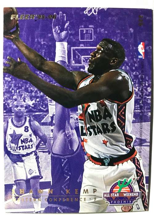 1995-96 Fleer nba basketball Scottie Pippen Shawn Kemp all star Insert