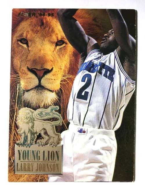 1994-95 Larry Johnson young lion insert NBA Basketball Card