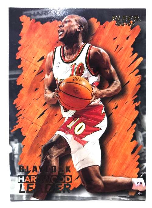 1996-97 Fleer nba basketball Hardwood leader mookie blaylock  #120 Insert